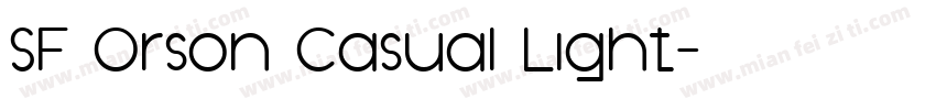 SF Orson Casual Light字体转换
